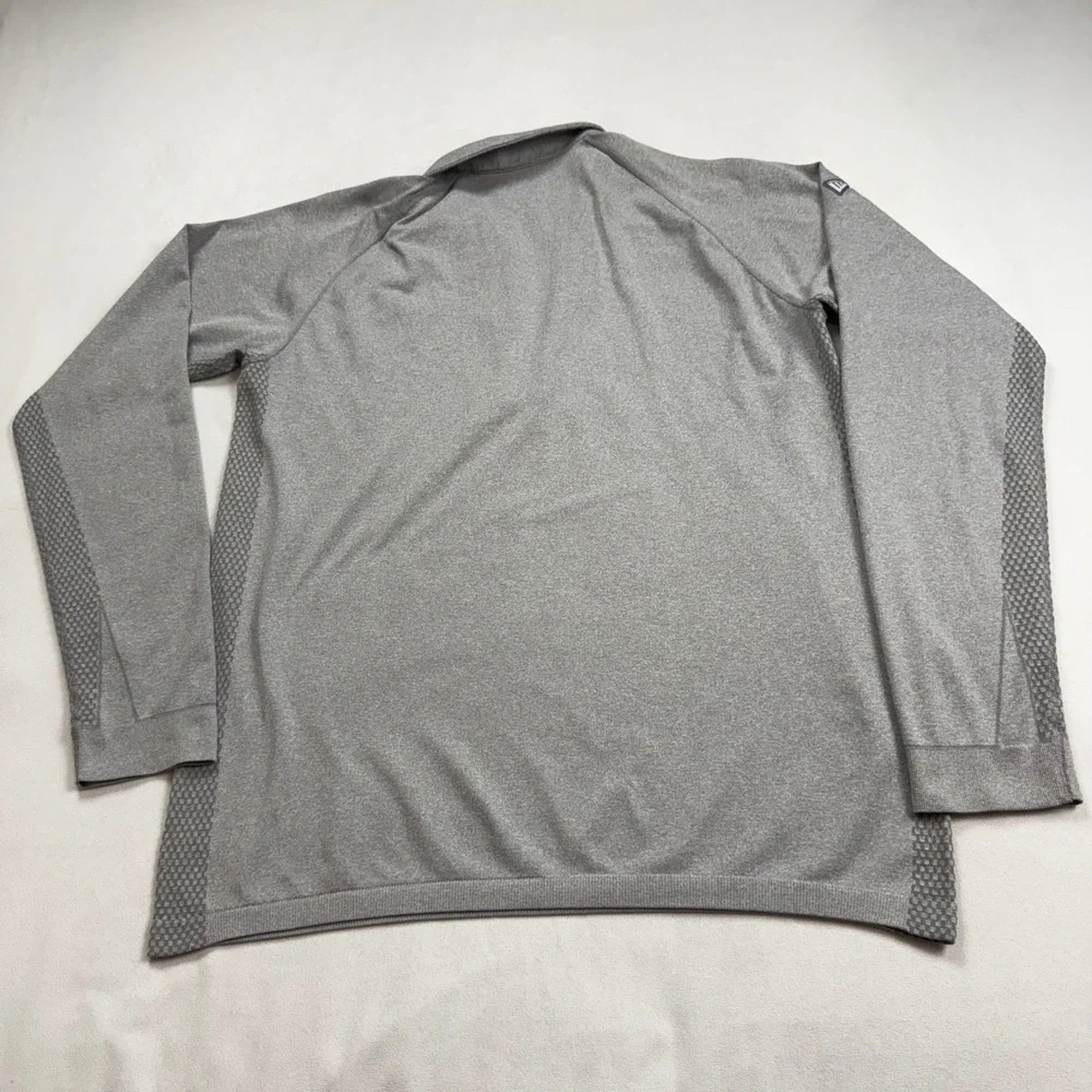 Levelwear Mens XL Berkeley Hall Tennis 1/4 Zip Pullover Gray Performance Shirt
